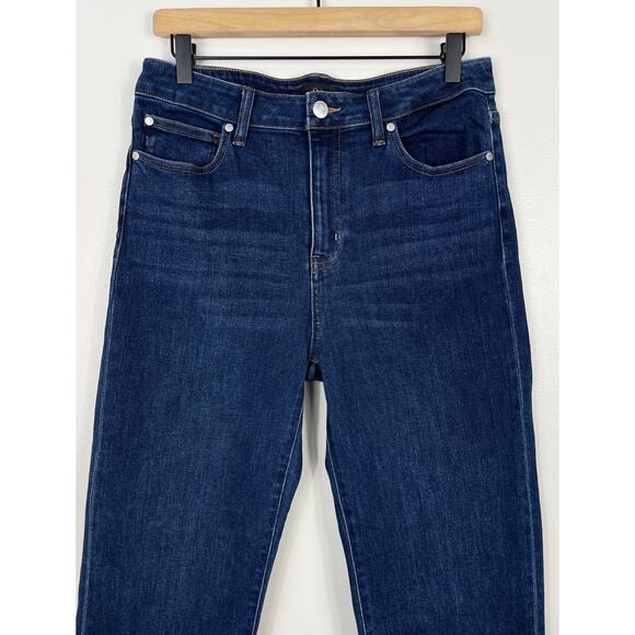 Quince Stretch High Rise Straight Jeans Dark Wash Women’s 30 Casual Closet Basic - Picture 4 of 14